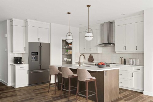 27 Setonvista Grove Se, Calgary, AB - Indoor Photo Showing Kitchen With Upgraded Kitchen