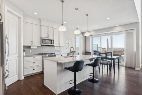 101 Cranarch Common Se, Calgary, AB - Indoor Photo Showing Kitchen With Upgraded Kitchen