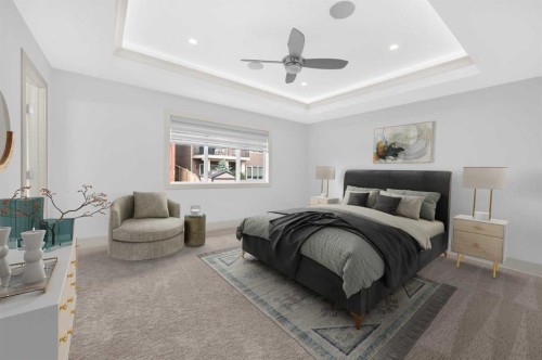 127 Evansview Road Nw, Calgary, AB - Indoor Photo Showing Bedroom