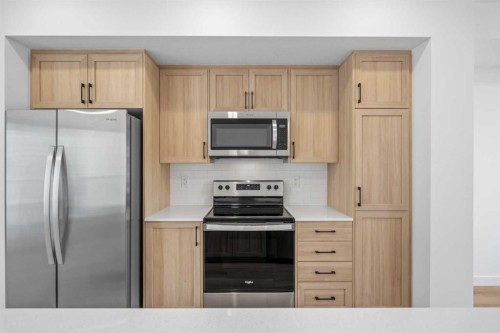 1007-25 Wildwoods Court Sw, Airdrie, AB - Indoor Photo Showing Kitchen With Stainless Steel Kitchen