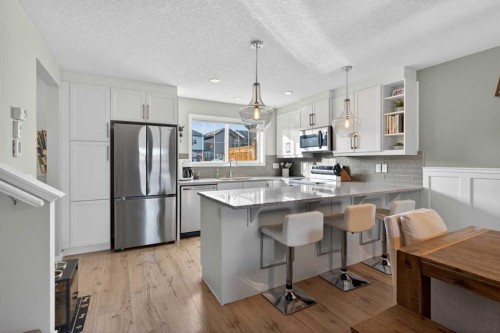 317 Legacy Boulevard Se, Calgary, AB - Indoor Photo Showing Kitchen With Upgraded Kitchen