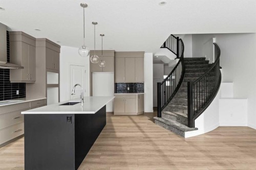 71 Silver Spruce Grove Sw, Calgary, AB - Indoor Photo Showing Kitchen With Upgraded Kitchen
