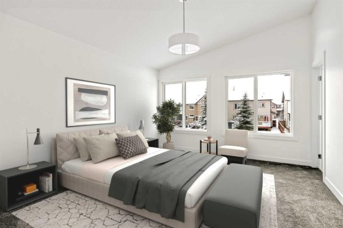 71 Silver Spruce Grove Sw, Calgary, AB - Indoor Photo Showing Bedroom