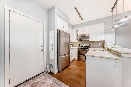 409-25 Auburn Meadows Avenue Se, Calgary, AB - Indoor Photo Showing Kitchen