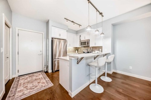 409-25 Auburn Meadows Avenue Se, Calgary, AB - Indoor Photo Showing Kitchen With Upgraded Kitchen
