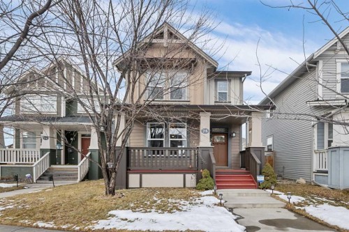 75 Williamstown Landing Nw, Airdrie, AB - Outdoor With Deck Patio Veranda With Facade