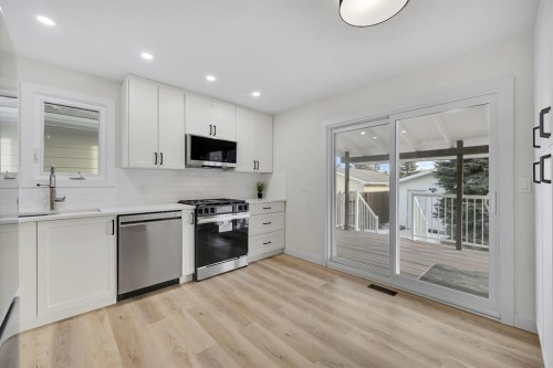 308 Doverview Crescent Se, Calgary, AB - Indoor Photo Showing Kitchen With Stainless Steel Kitchen With Upgraded Kitchen