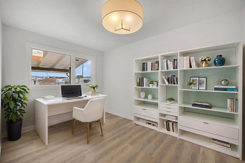 308 Doverview Crescent Se, Calgary, AB - Indoor Photo Showing Office