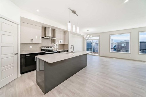 31 Lucas Passage Nw, Calgary, AB - Indoor Photo Showing Kitchen With Upgraded Kitchen