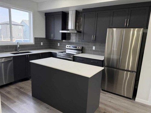 1961 Cornerstone Boulevard Ne, Calgary, AB - Indoor Photo Showing Kitchen With Stainless Steel Kitchen With Upgraded Kitchen