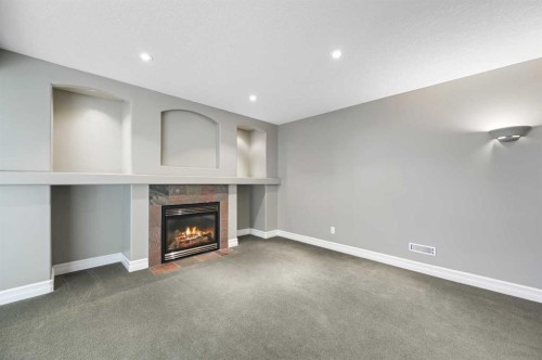 5619 Coach Hill Road Sw, Calgary, AB - Indoor With Fireplace