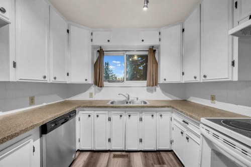 1527 52 Street Se, Calgary, AB - Indoor Photo Showing Kitchen With Double Sink