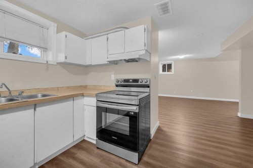 1527 52 Street Se, Calgary, AB - Indoor Photo Showing Kitchen With Double Sink