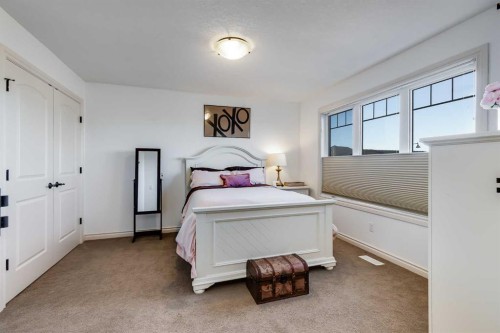 213 Silverado Ranch Manor Sw, Calgary, AB - Indoor Photo Showing Bedroom