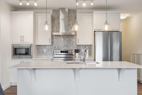 117-30 Walgrove Se, Calgary, AB - Indoor Photo Showing Kitchen With Upgraded Kitchen