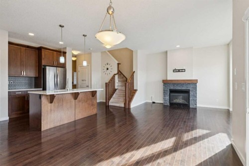 116 Walden Parade Se, Calgary, AB - Indoor With Fireplace