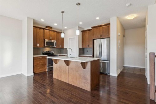 116 Walden Parade Se, Calgary, AB - Indoor Photo Showing Kitchen With Upgraded Kitchen