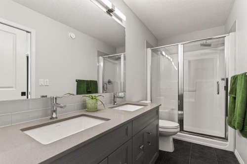 247 Belmont Heath Sw, Calgary, AB - Indoor Photo Showing Bathroom