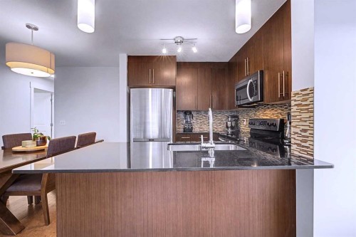 4408-155 Skyview Ranch Way Ne, Calgary, AB - Indoor Photo Showing Kitchen With Stainless Steel Kitchen