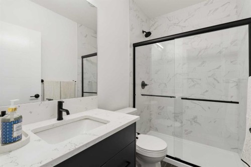 103 Haskayne Drive Nw, Calgary, AB - Indoor Photo Showing Bathroom