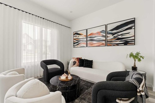 103 Haskayne Drive Nw, Calgary, AB - Indoor Photo Showing Living Room