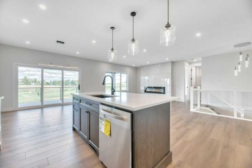 158 Speargrass Crescent, Carseland, AB - Indoor Photo Showing Kitchen With Upgraded Kitchen