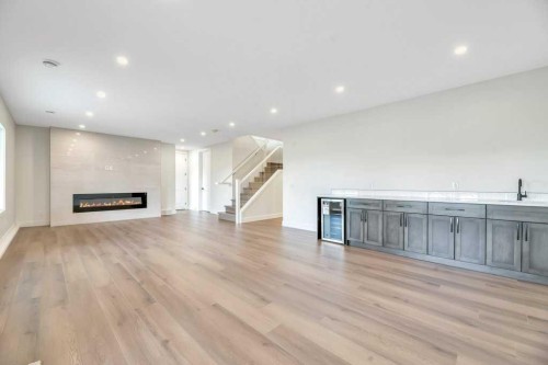 158 Speargrass Crescent, Carseland, AB - Indoor Photo Showing Living Room With Fireplace