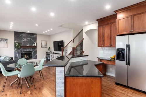 128 Seagreen Manor, Chestermere, AB - Indoor With Fireplace