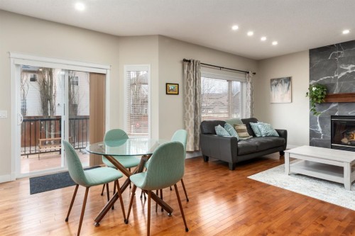 128 Seagreen Manor, Chestermere, AB - Indoor With Fireplace