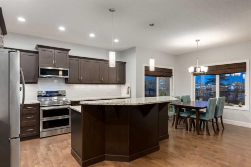 2050 High Country Rise, High River, AB - Indoor Photo Showing Kitchen With Upgraded Kitchen
