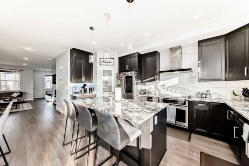 159 Evanscrest Park Nw, Calgary, AB - Indoor Photo Showing Kitchen With Stainless Steel Kitchen With Upgraded Kitchen