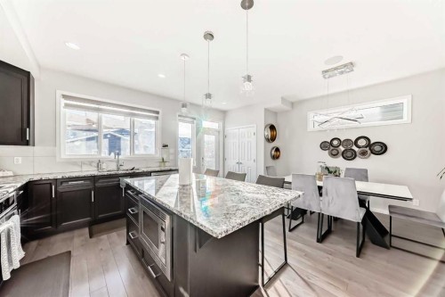 159 Evanscrest Park Nw, Calgary, AB - Indoor Photo Showing Kitchen With Upgraded Kitchen