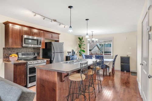 301 Skyview Ranch Drive Ne, Calgary, AB - Indoor Photo Showing Kitchen With Double Sink