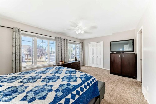 26 Copperfield View Se, Calgary, AB - Indoor Photo Showing Bedroom