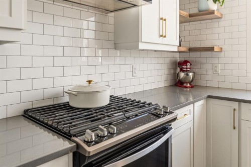 63 Seton Gardens Se, Calgary, AB - Indoor Photo Showing Kitchen With Upgraded Kitchen