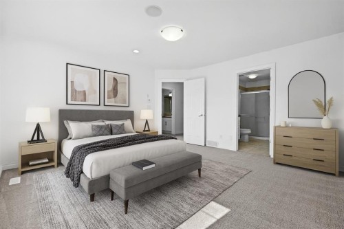 309 Sage Meadows Circle Nw, Calgary, AB - Indoor Photo Showing Bedroom