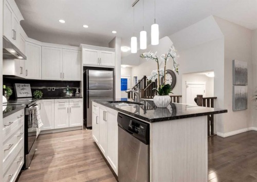 63 Panton Way Nw, Calgary, AB - Indoor Photo Showing Kitchen With Upgraded Kitchen