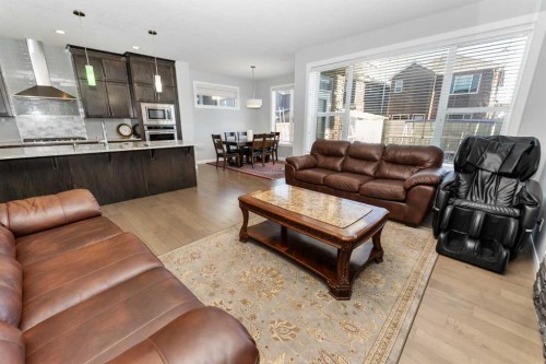 73 Redstone Link Ne, Calgary, AB - Indoor Photo Showing Living Room