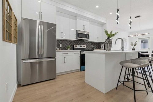 205-95 Saddlecrest Circle Ne, Calgary, AB - Indoor Photo Showing Kitchen With Stainless Steel Kitchen With Upgraded Kitchen