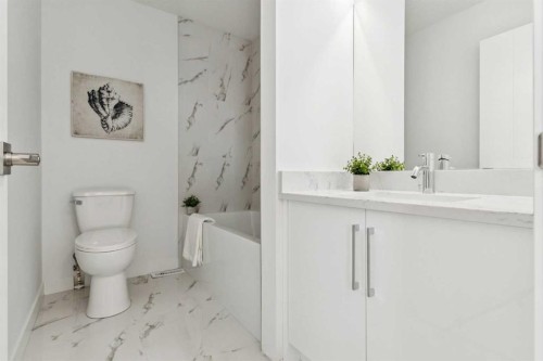 205-95 Saddlecrest Circle Ne, Calgary, AB - Indoor Photo Showing Bathroom
