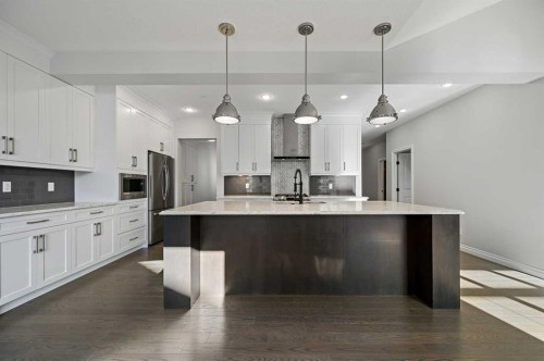 193 Evansridge View Nw, Calgary, AB - Indoor Photo Showing Kitchen With Upgraded Kitchen
