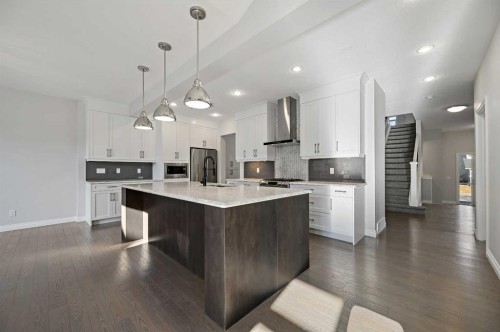 193 Evansridge View Nw, Calgary, AB - Indoor Photo Showing Kitchen With Upgraded Kitchen