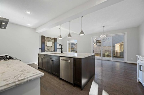 193 Evansridge View Nw, Calgary, AB - Indoor Photo Showing Kitchen With Upgraded Kitchen