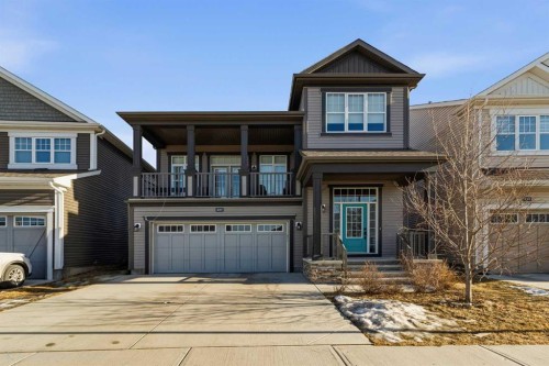237 Windrow Crescent Sw, Airdrie, AB - Outdoor With Balcony With Facade
