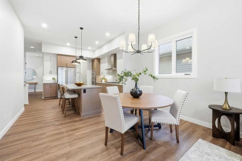 108 Quartz Crescent, Cochrane, AB - Indoor Photo Showing Dining Room