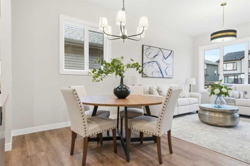 108 Quartz Crescent, Cochrane, AB - Indoor Photo Showing Dining Room