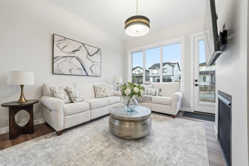 108 Quartz Crescent, Cochrane, AB - Indoor Photo Showing Living Room