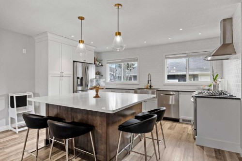 123 Sackville Drive Sw, Calgary, AB - Indoor Photo Showing Kitchen With Upgraded Kitchen