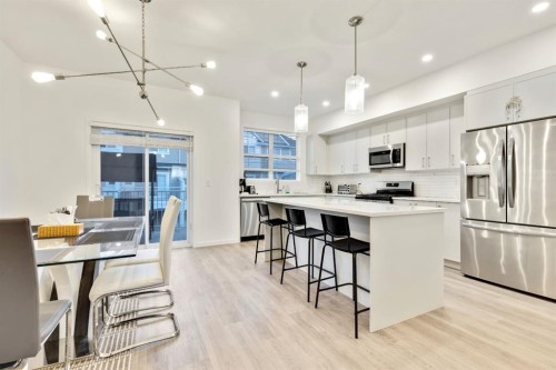 620 Copperstone Manor Se, Calgary, AB - Indoor Photo Showing Kitchen With Upgraded Kitchen