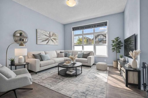 103 Masters Heights Se, Calgary, AB - Indoor Photo Showing Living Room